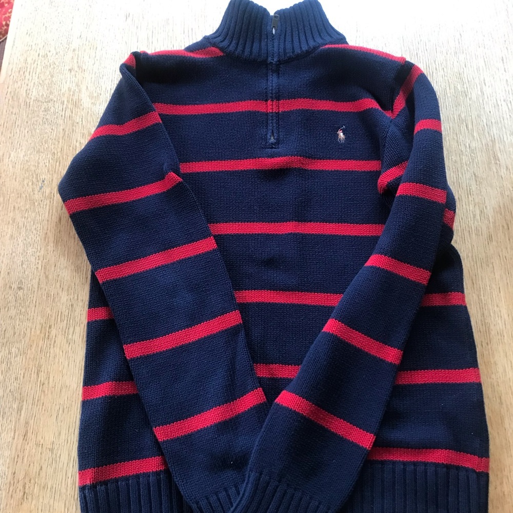 Polo by Ralph Lauren Half zip 100% Cotton sweater
